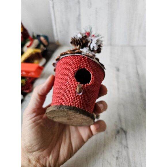 Unique birdhouse wooden acorn AS IS ornament tree - Picture 7 of 9